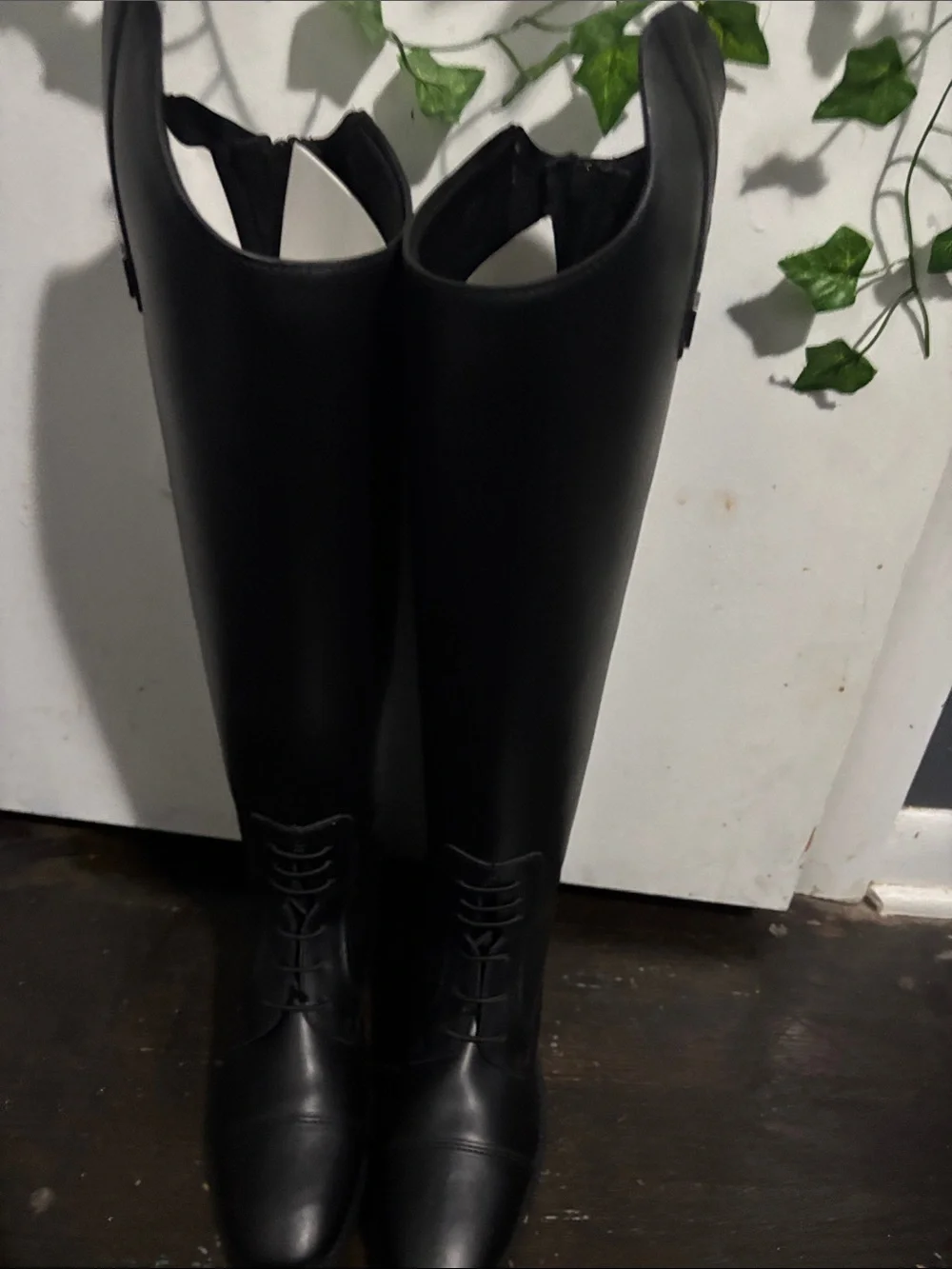 Classic Black Over-the-Knee Riding Boots - Unbranded
